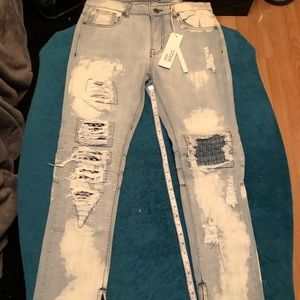 New Blue Focus Clothing Company Mens Jeans